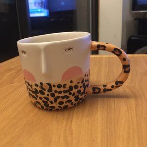 Anthropologie Fotini Tikkou Visage Mug